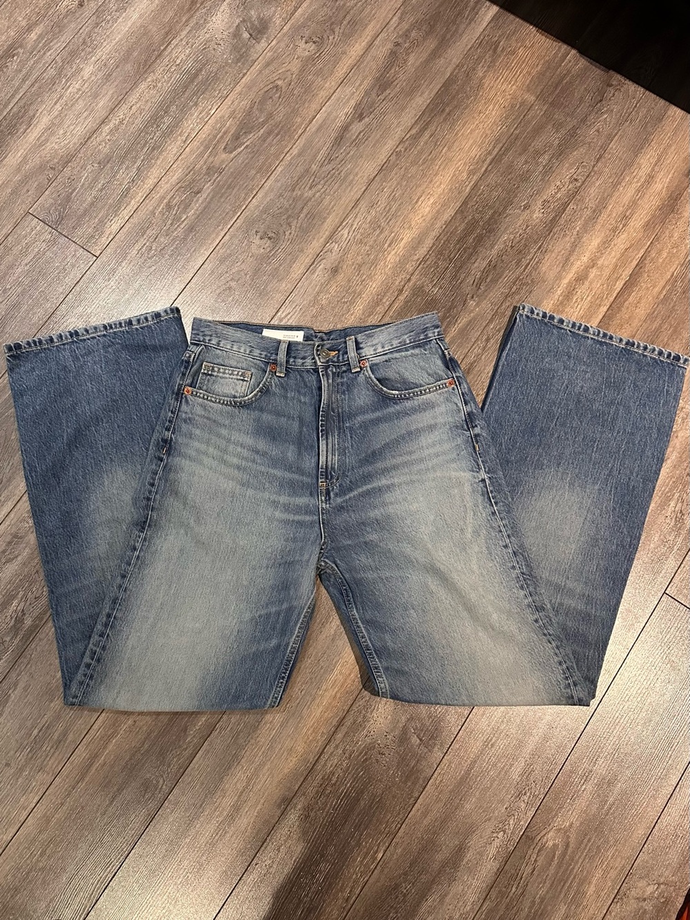 Zara Light Blue Baggy Jeans